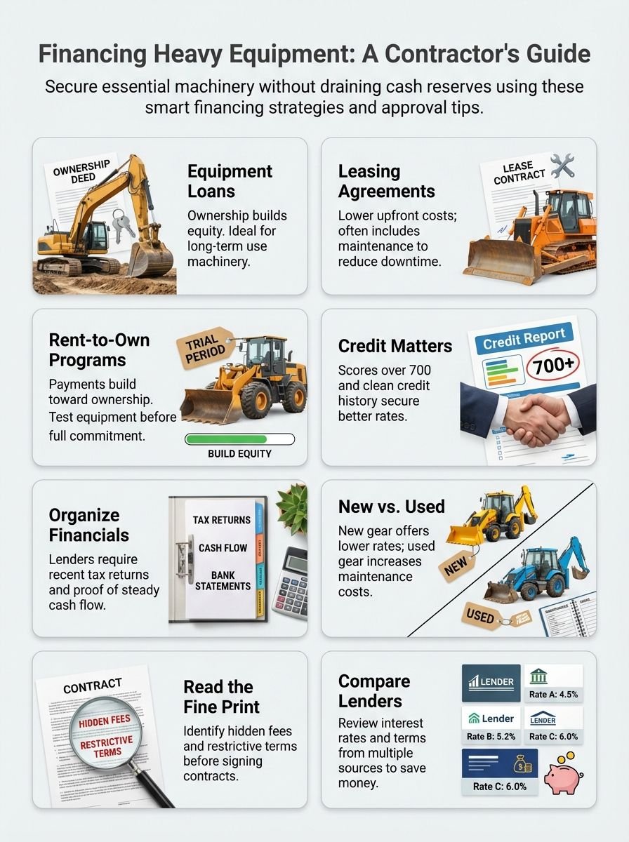 Affording Heavy Equipment: How Contractors Finance Their Machinery