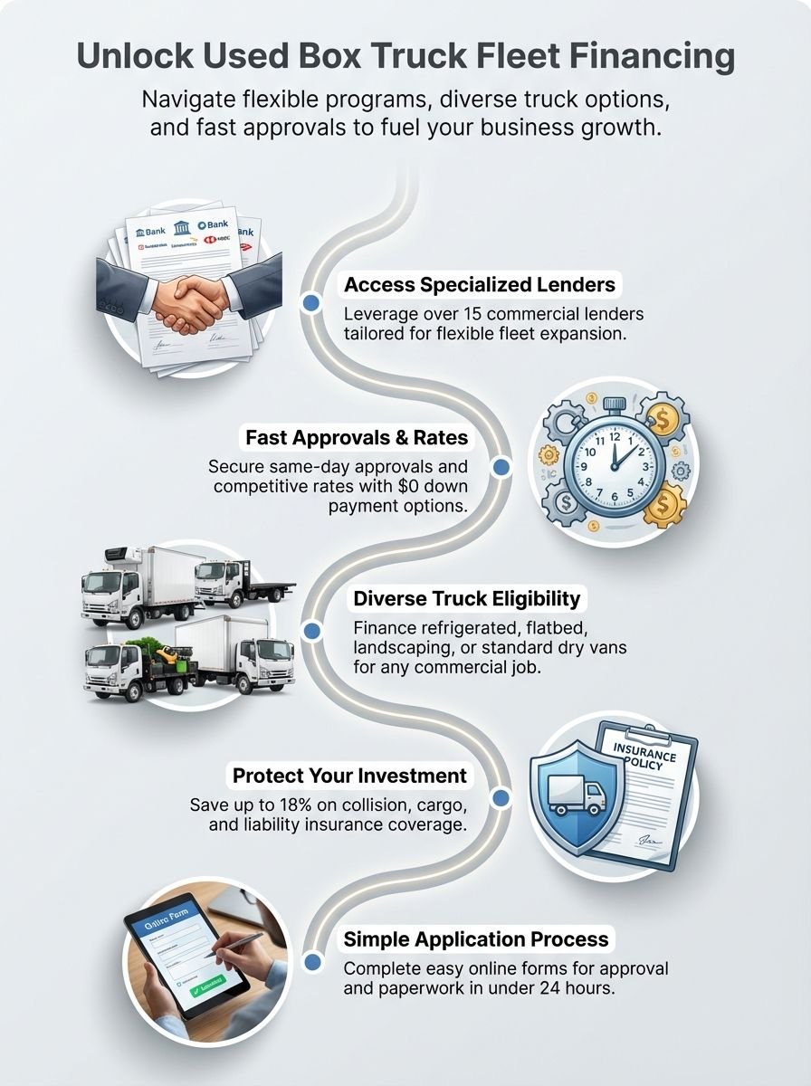 Box Truck for Finance: Unlocking Fleet Financing Programs for Used Trucks
