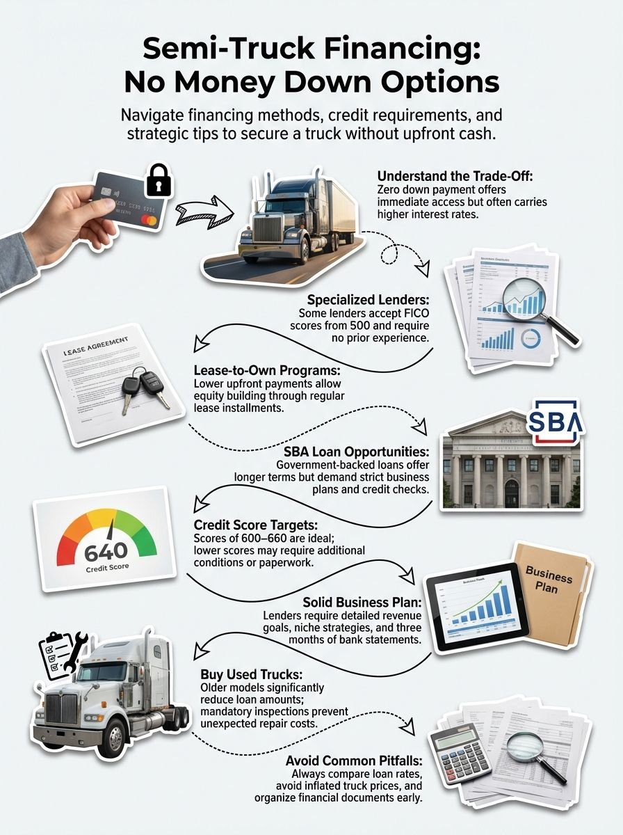Can I Buy a Semi-Truck with No Money Down: Financing Options for First-Time Buyers