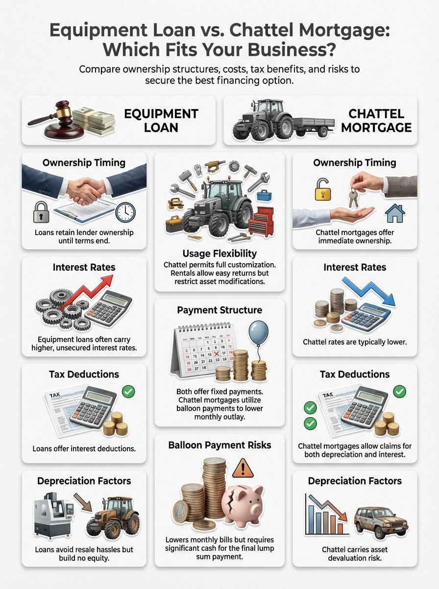 Comparing Equipment Loan vs Chattel Mortgage Cost: Which Finance Option is Right for Your Business?