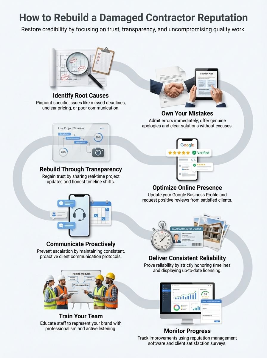 Contractor Reputation Management: How to Rebuild a Damaged Reputation