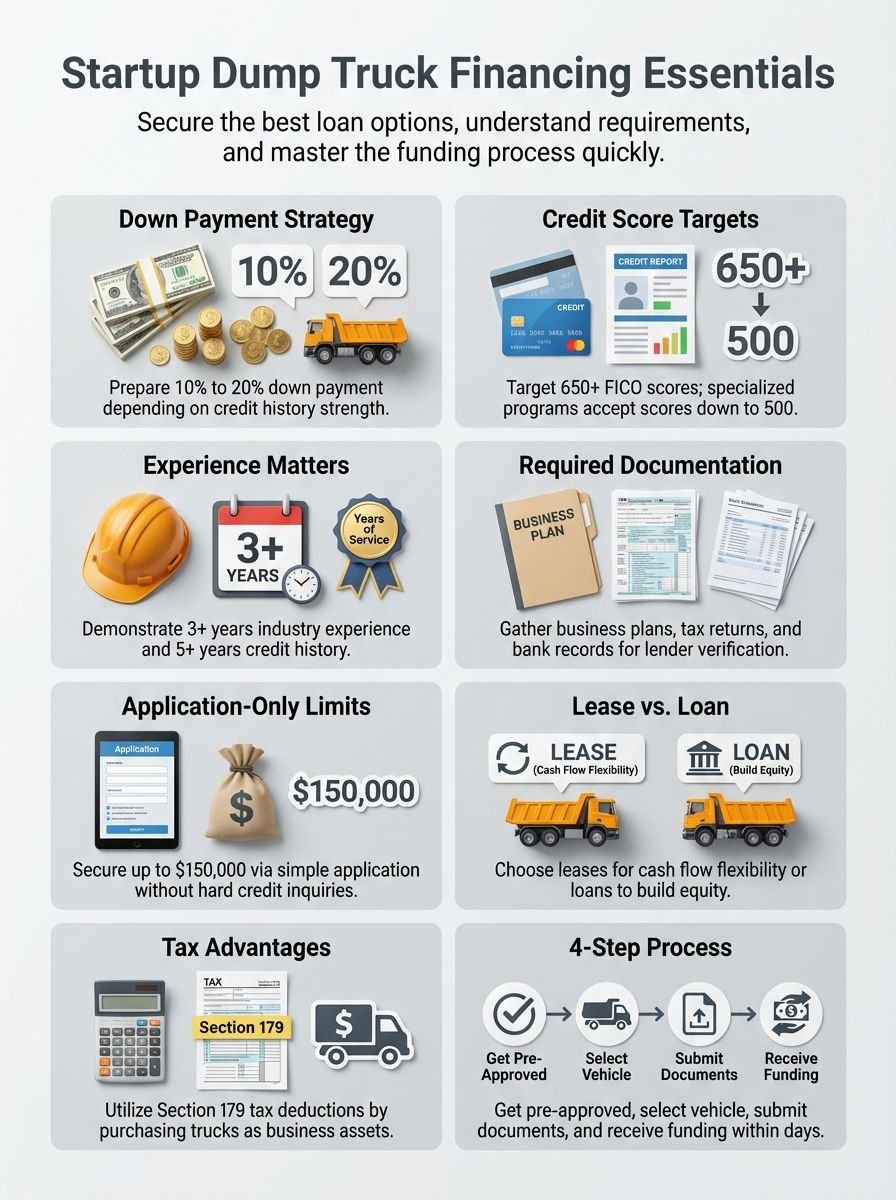 Dump Truck Financing for Startup Business: Get the Best Loan Options for Used Dump Trucks