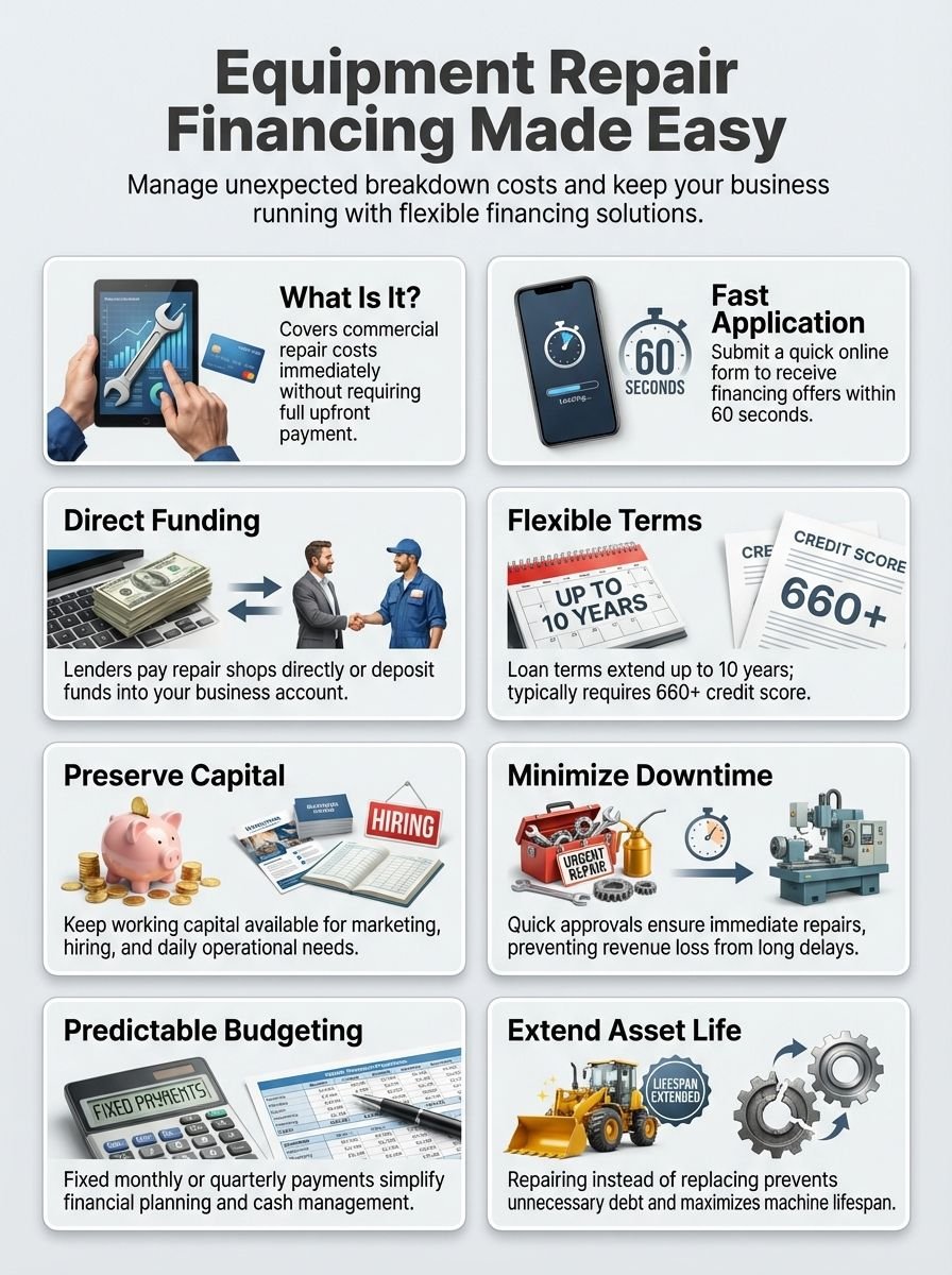 Equipment Repair Financing: Finance Your Commercial Equipment Repairs Easily