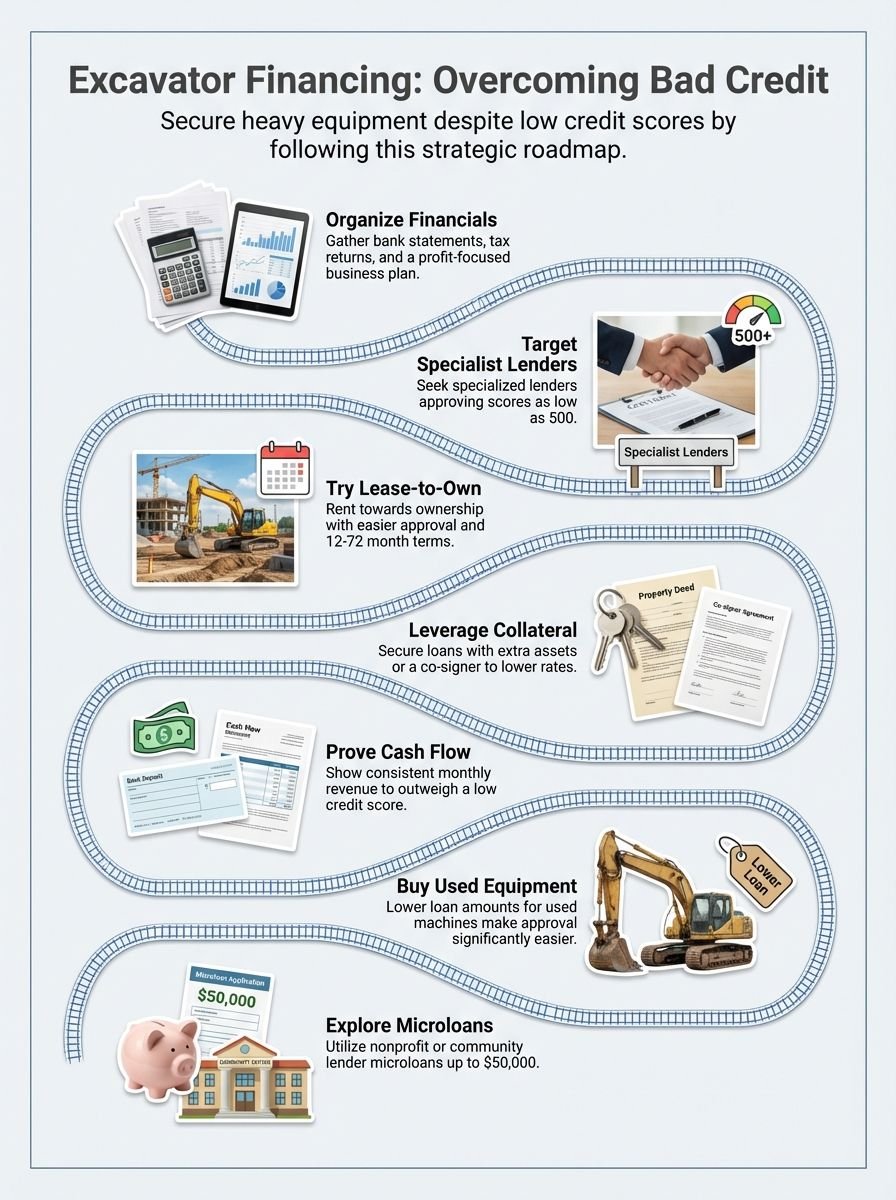 Excavator Financing for Bad Credit: How to Get the Equipment You Need