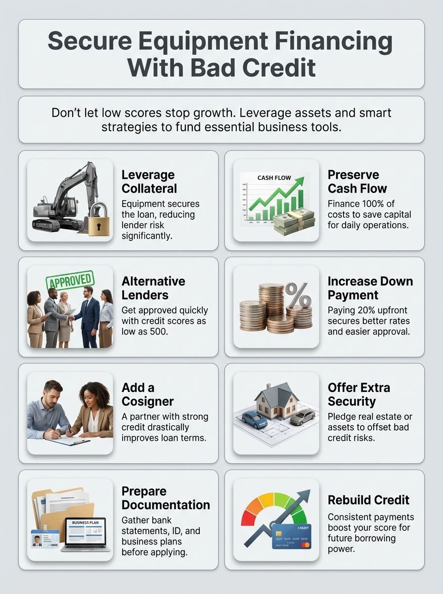 Get Equipment Financing with Bad Credit: Secure the Best Loan Options Today