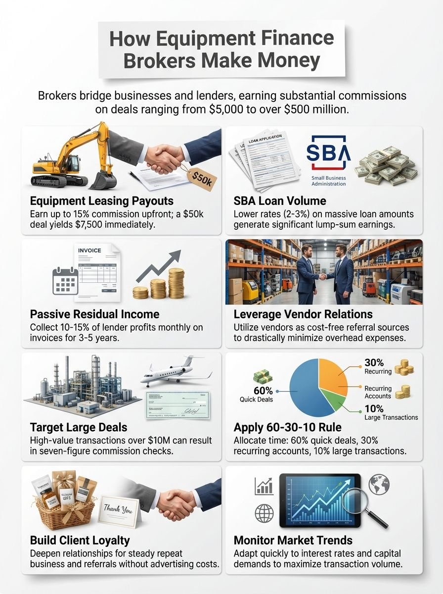 How Equipment Finance Brokers Earn: A Look at Broker Commissions in Commercial Loan Finance