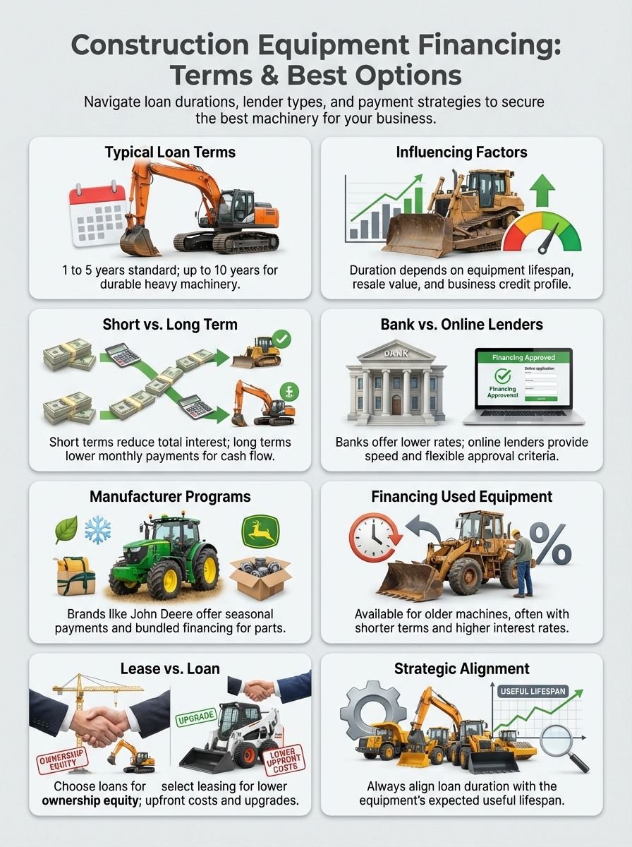 How Long Can You Finance Construction Equipment: Best Loan Options