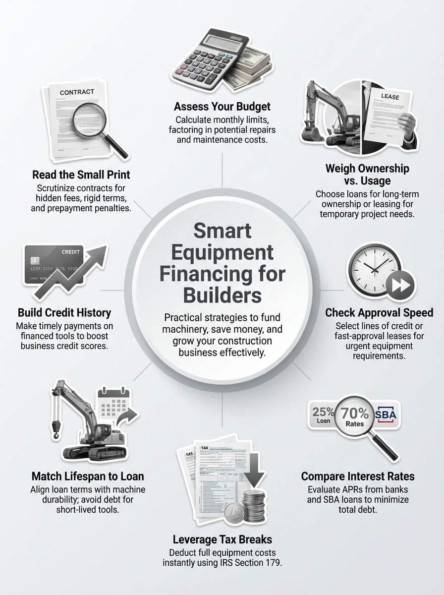 How Small Builders Afford Machinery: Equipment Financing Options for Construction Contractors