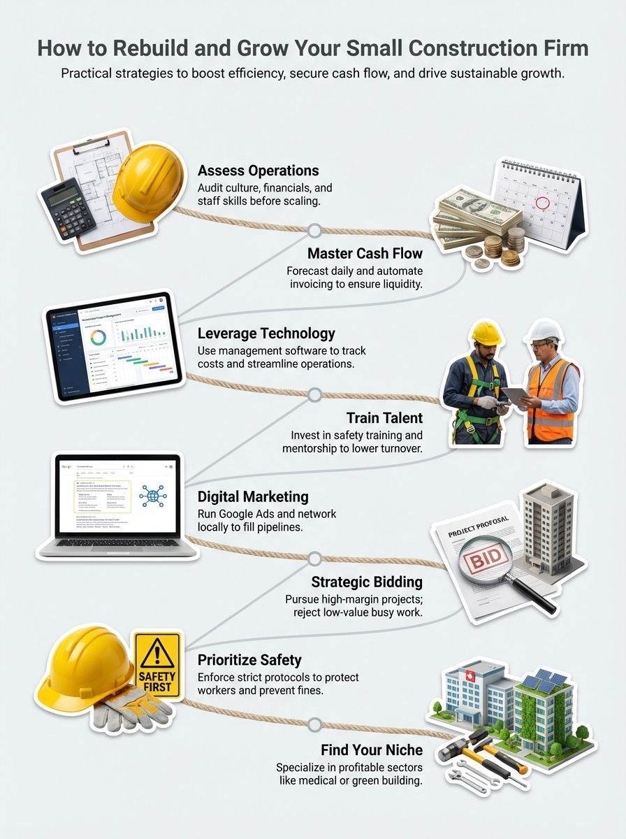 How to Rebuild Small Construction Firm | Expert Tips for Growing a Construction Business