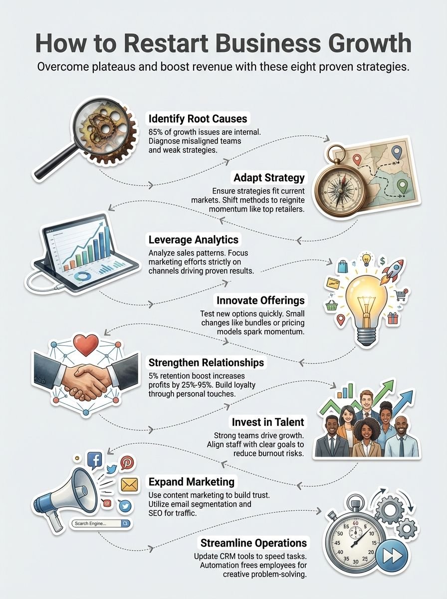 How to Restart Growth in Business: Strategies to Overcome Plateau and Boost Business Growth How to Restart Growth in Business: Strategies to Overcome Plateau and Boost Business Growth