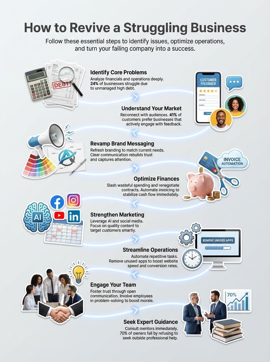 How to Revive a Struggling Business: Save Your Failing Company Now