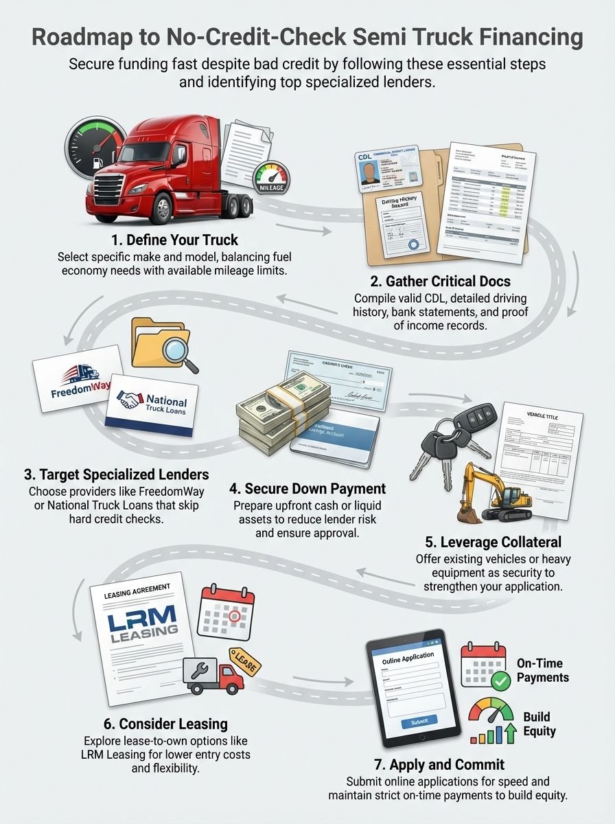 Top Choice for Best Semi Truck Financing with No Credit Check