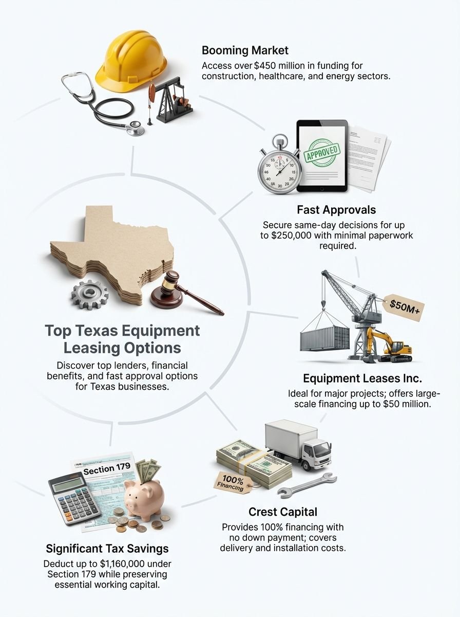 Top Texas Equipment Leasing Companies: Best Options for Equipment Finance and Lease