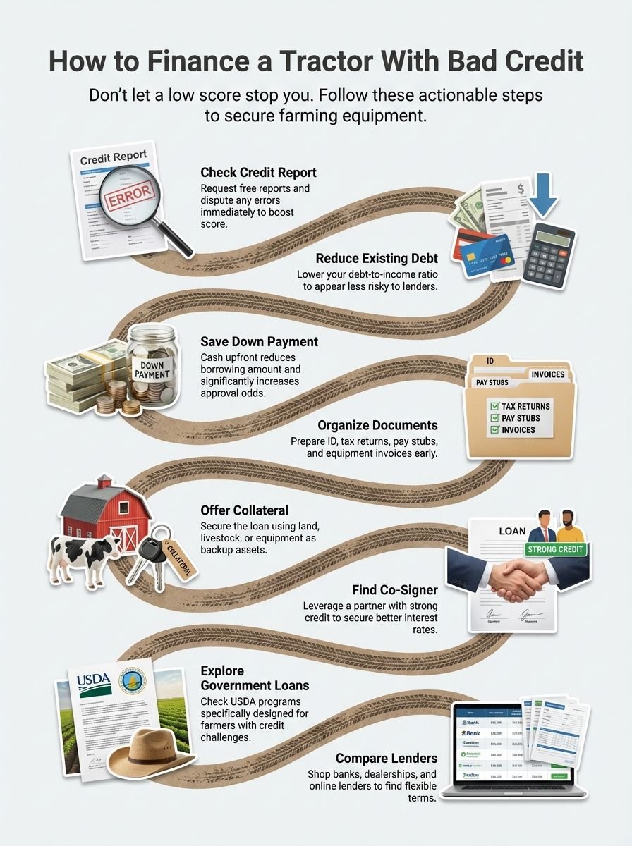 Top Tips for Bad Credit Tractor Financing: Best Way to Finance a Tractor with Bad Credit
