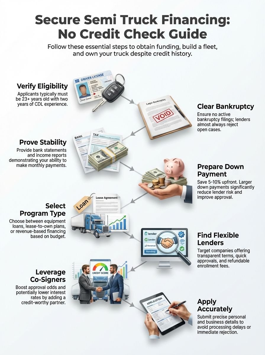 Top Truck Financing Companies: Best Semi Truck Loans No Credit Check