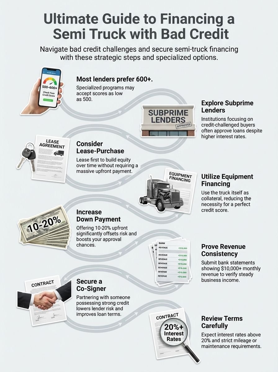Ultimate Guide to Financing a Semi Truck with Bad Credit