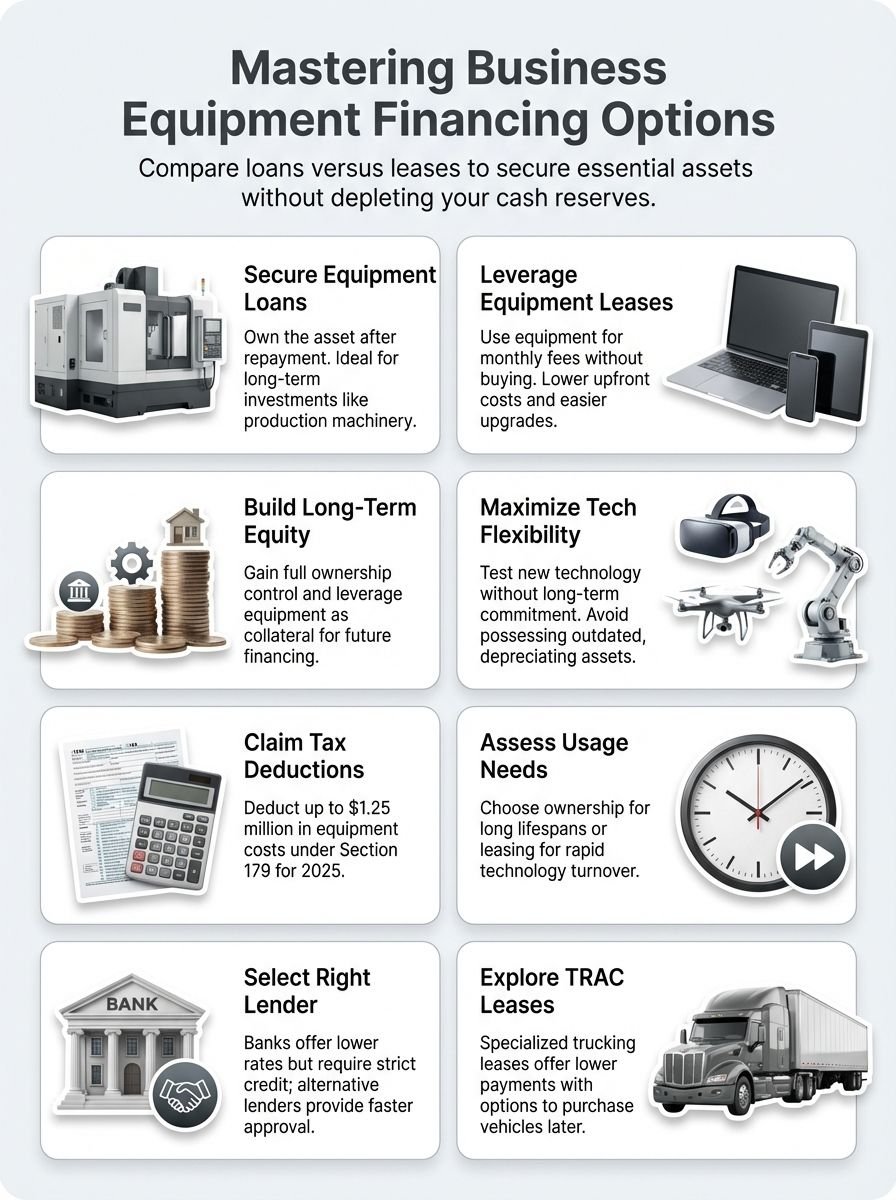 Unlocking the Best Types of Equipment Financing Options for Your Business