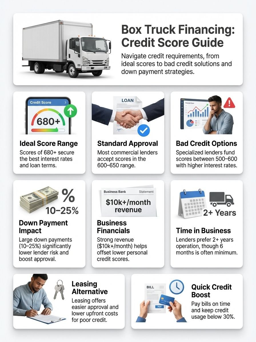 What Credit Score is Needed for Box Truck Financing?