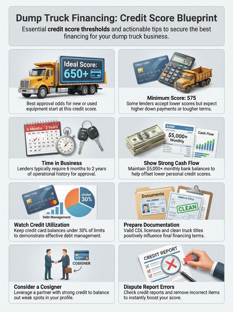 What Credit Score is Needed to Buy a Dump Truck: Dump Truck Financing Guide