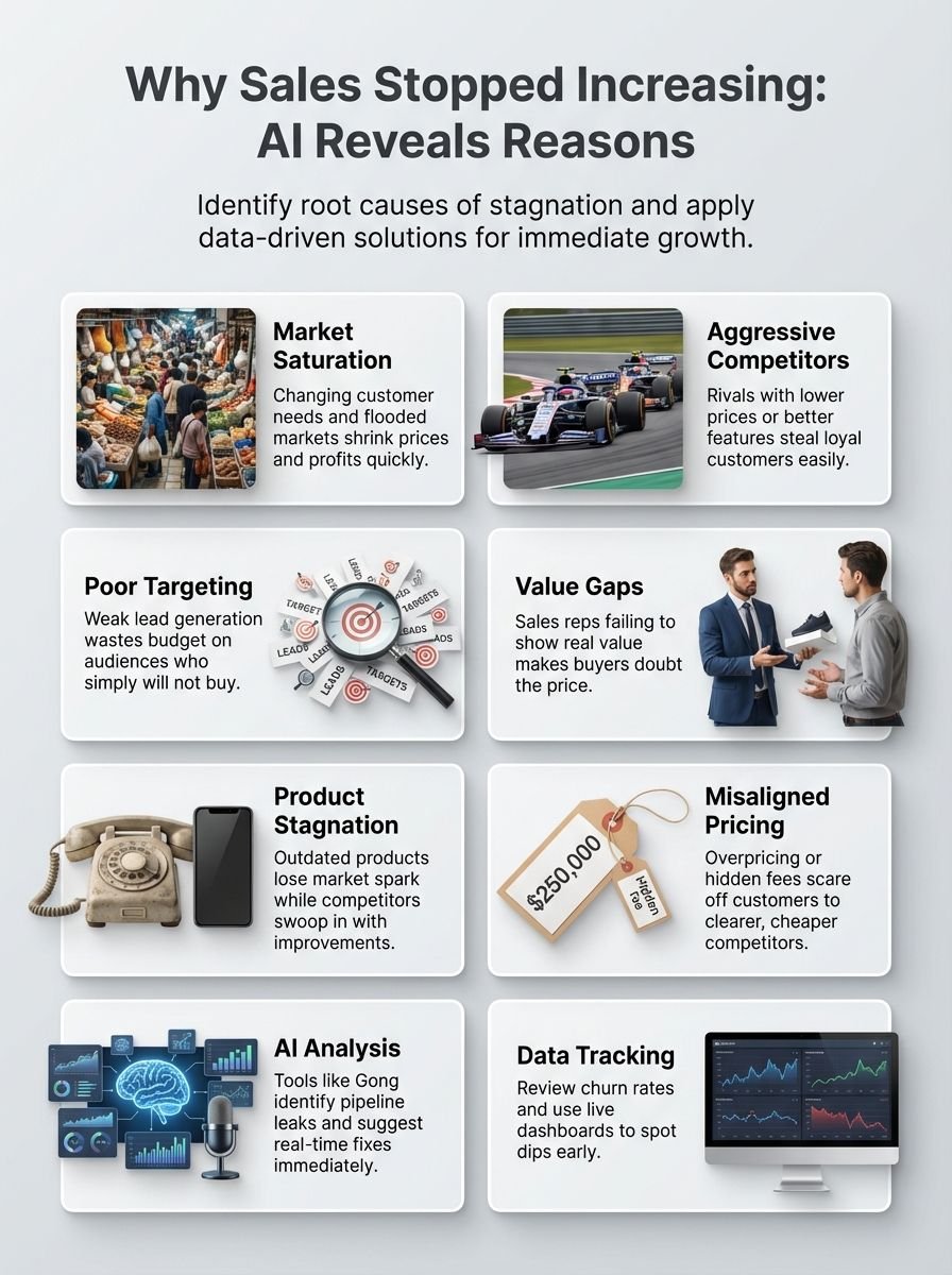 Why Sales Stopped Increasing: AI Reveals the Reasons Behind Your Sales Slump
